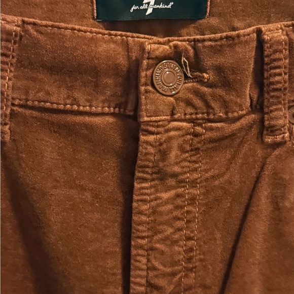 7 For All Mankind Lisha Velvet Caramel Jeans Slim Fit High Rise NWT - Picture 4 of 5